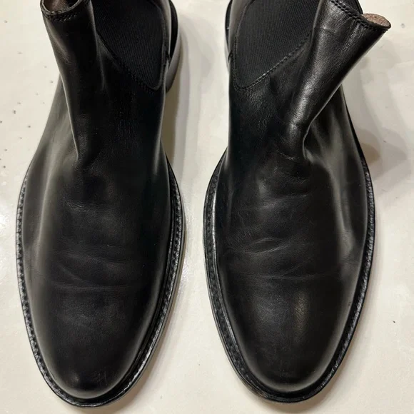 Banana Republic Noah Boots Mens 11M Black Suede Upper Leather Lace Up Ankle Boot Banana Republic Noah Boots Mens 11M Black Suede Upper  main image 4